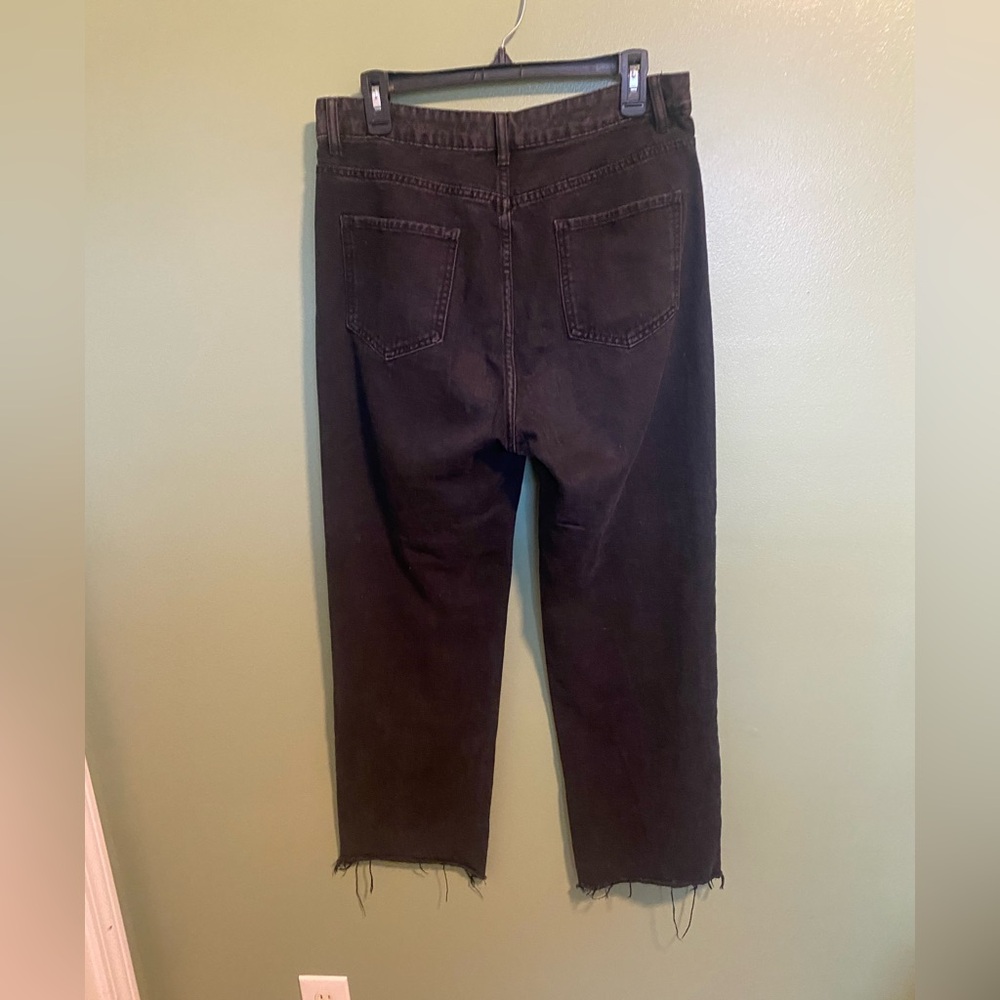 SHEIN Black Jeans with Multicolor Butterfly Embroidery - Picture 2 of 3